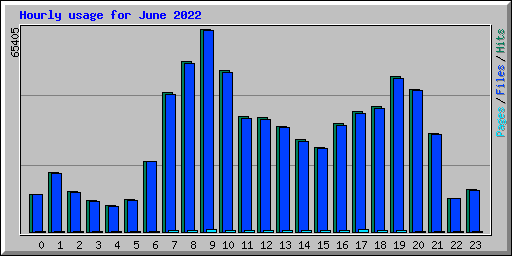 Hourly usage for June 2022