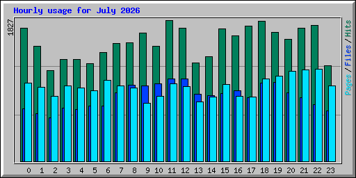 Hourly usage for July 2026